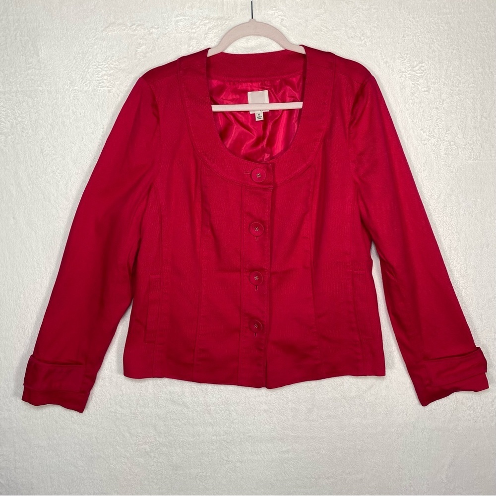 Halogen Red blazer Size XL Casual Office Wear